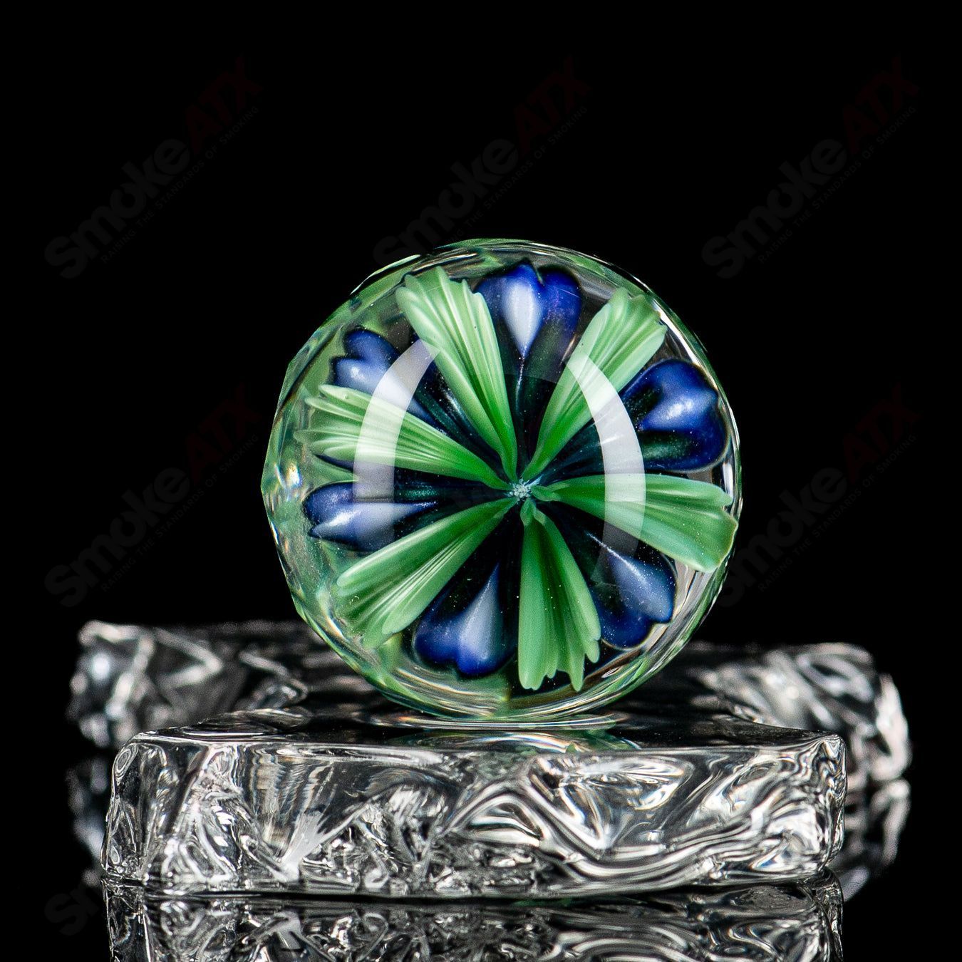 Flower Marble #1 Glass Impact x Fatal Facets - Smoke ATX 