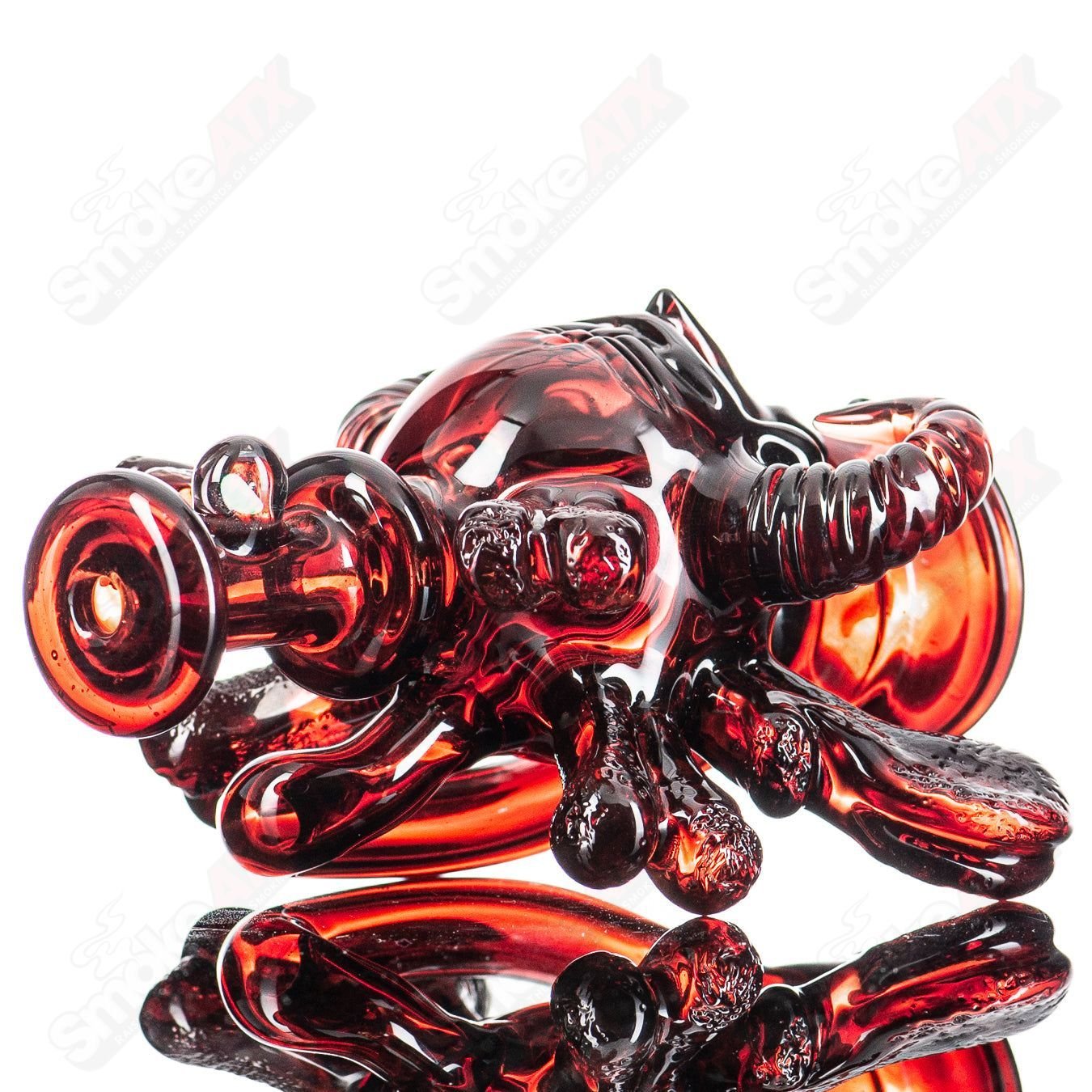 Skull Puffco Top by Grime Glass - Smoke ATX