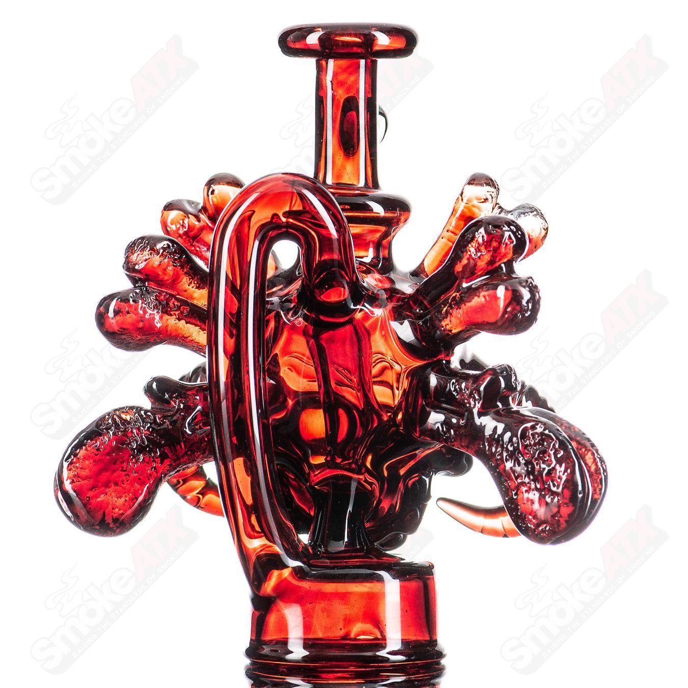 Skull Puffco Top by Grime Glass - Smoke ATX