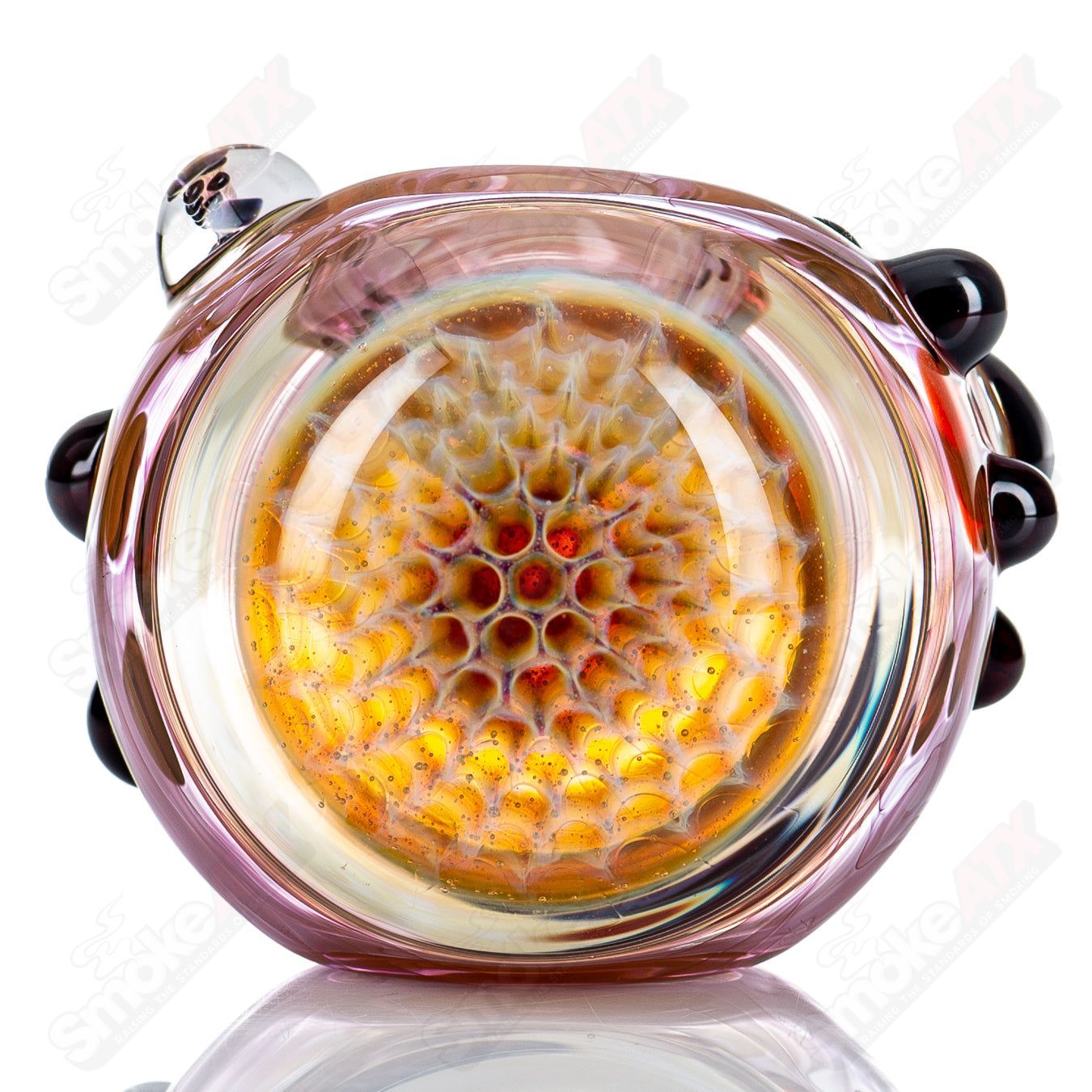 #1 Honeycomb Spoon by Splatt Glass - Smoke ATX 