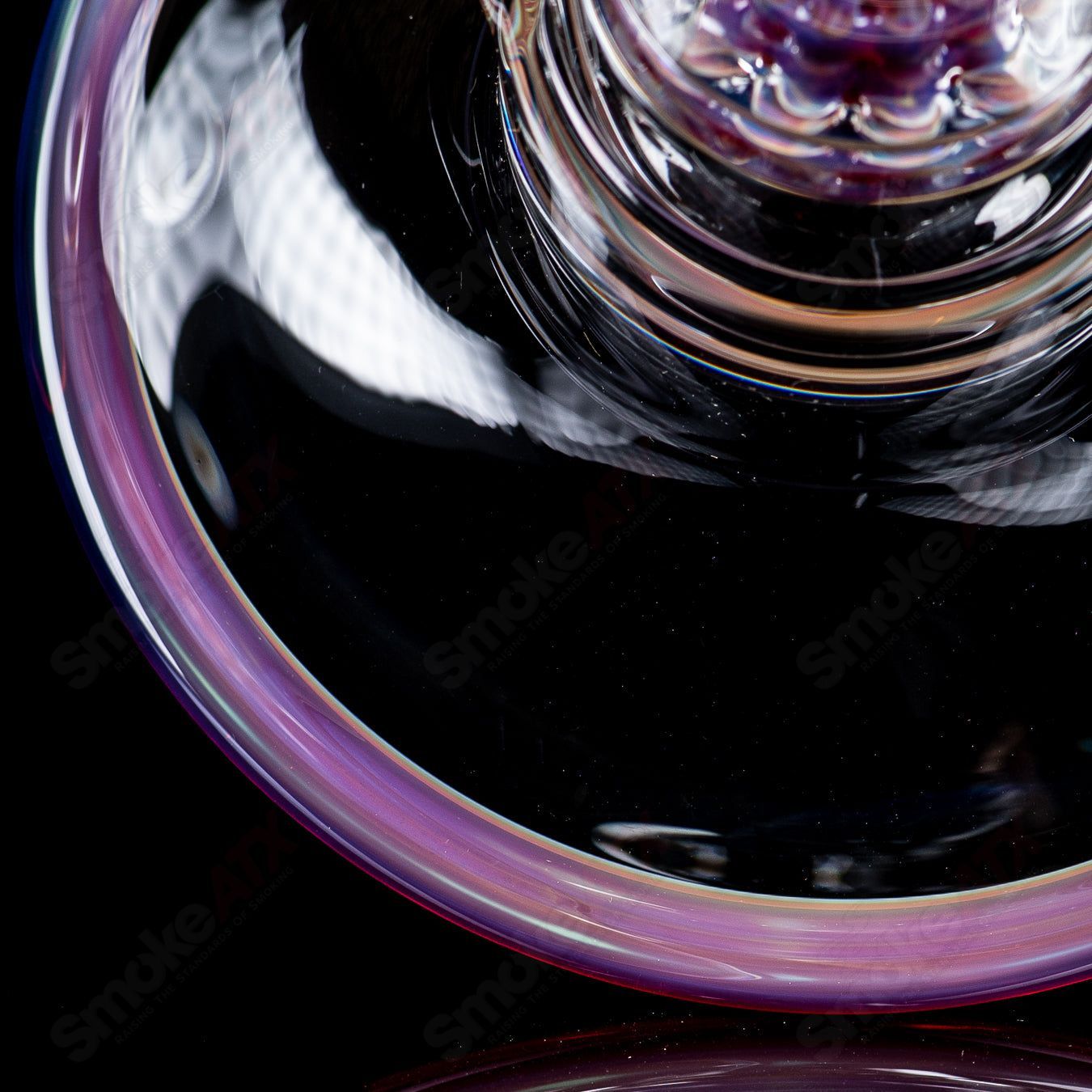 SOL - 45 Lace Sphere (Amber Purple) SoL Glassworks - Smoke ATX