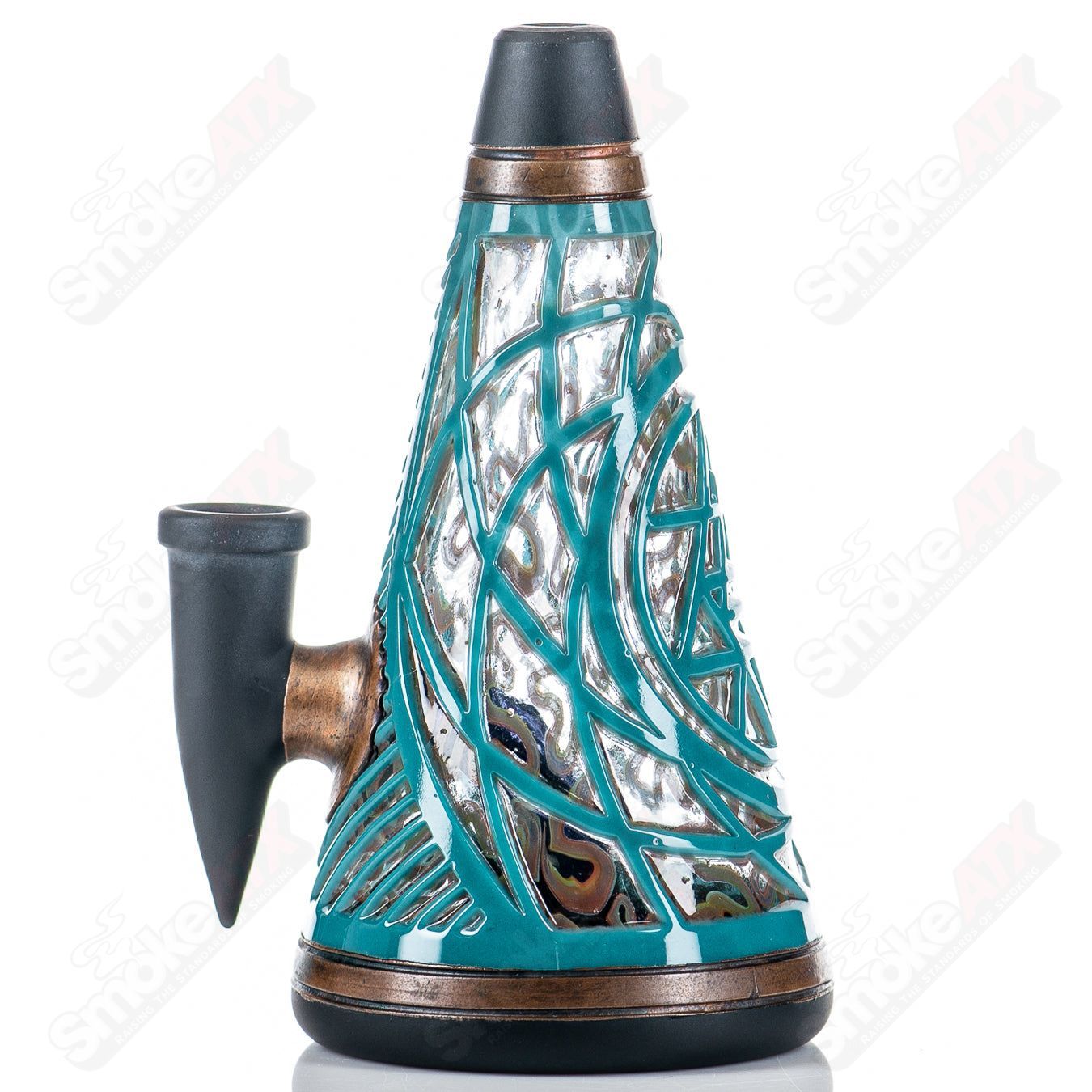 SOL Theme Mini Kuzel Tube Halliday x Ryan Fitt Glass - Smoke ATX