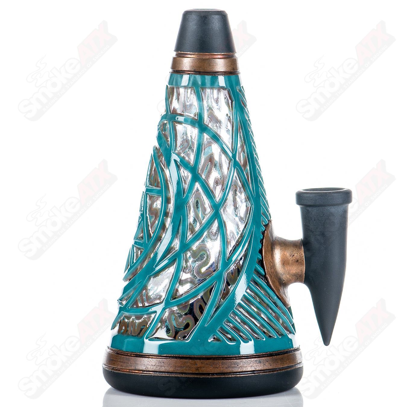SOL Theme Mini Kuzel Tube Halliday x Ryan Fitt Glass - Smoke ATX