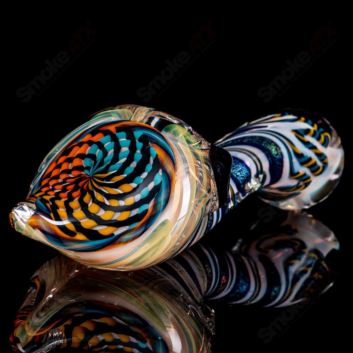 #1 Reticello Sherlock w/ Dichro Stem Talent Glass - Smoke ATX 