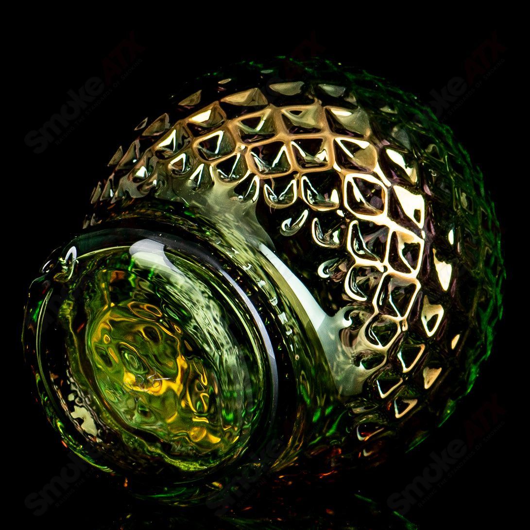 Sphere Lime Juice w/Gold Diamond Tech Dry Puffco Top - Smoke ATX