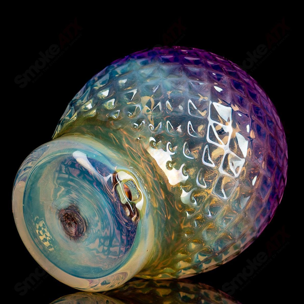 Sphere Silver+Gold Fumed diamond tech Dry Puffco Top - Smoke ATX