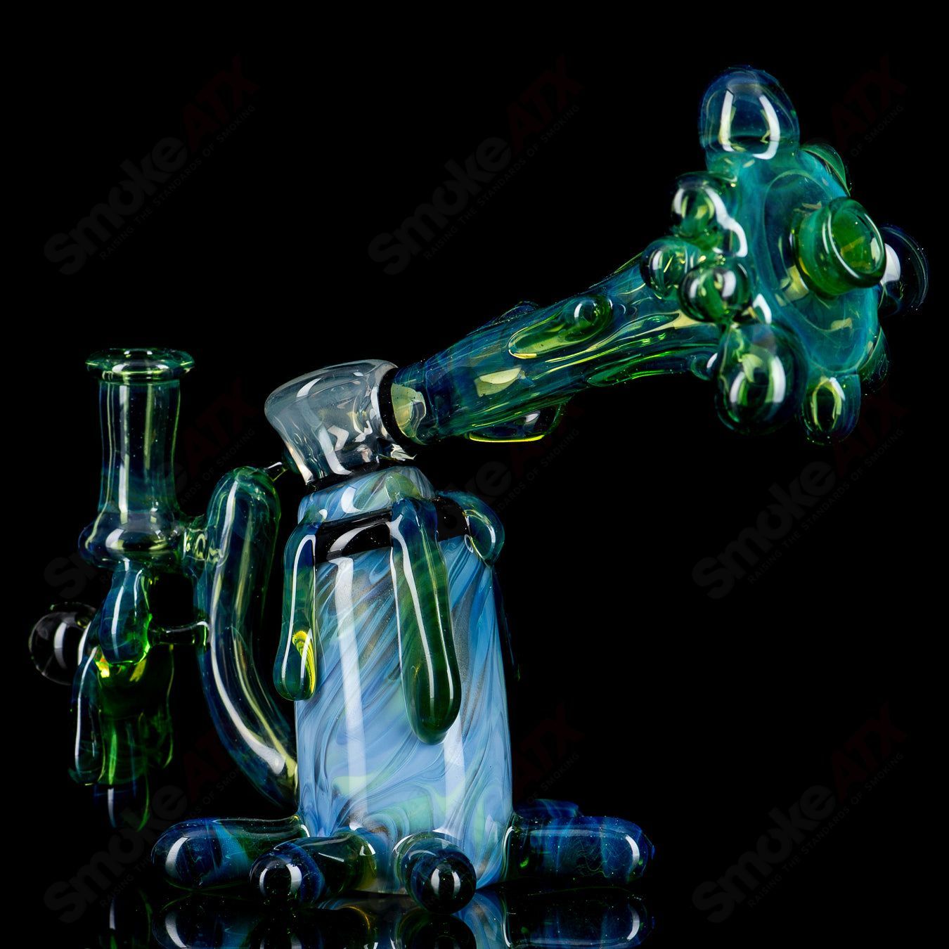 Spray Paint Can Rig King Leo Glass - Smoke ATX