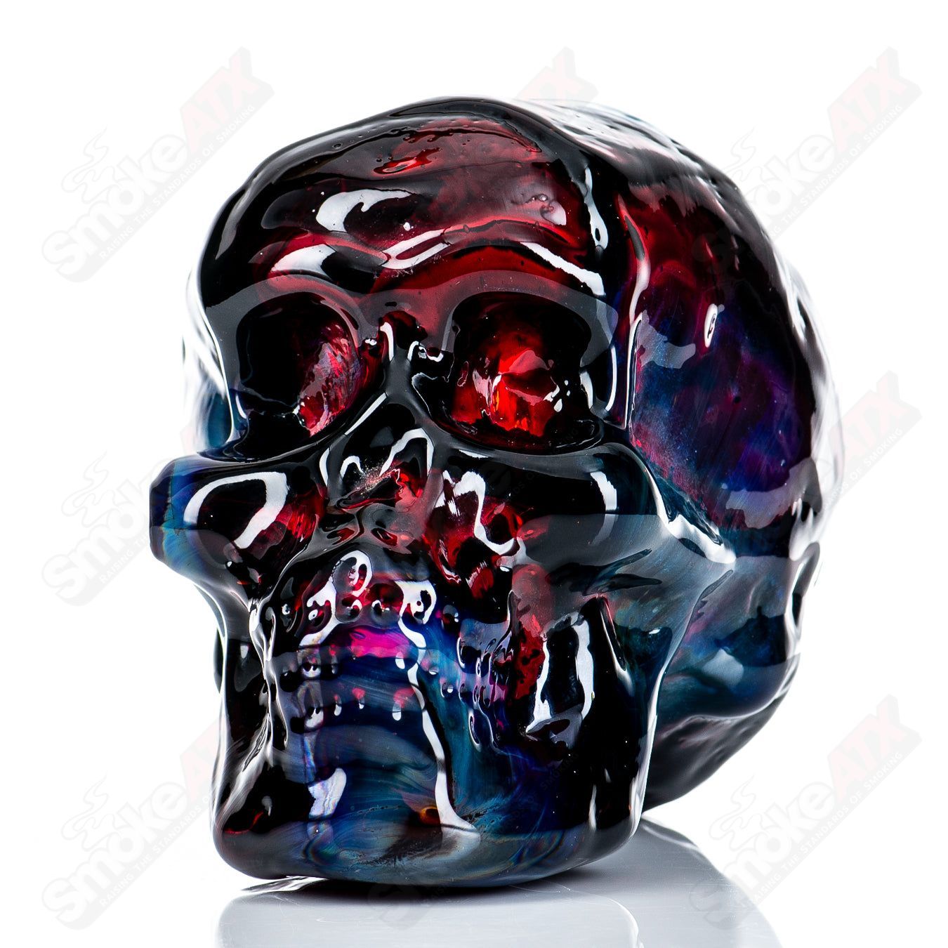 Fumed  Skull Dry Pipe by Team Snodgrass - Smoke ATX 