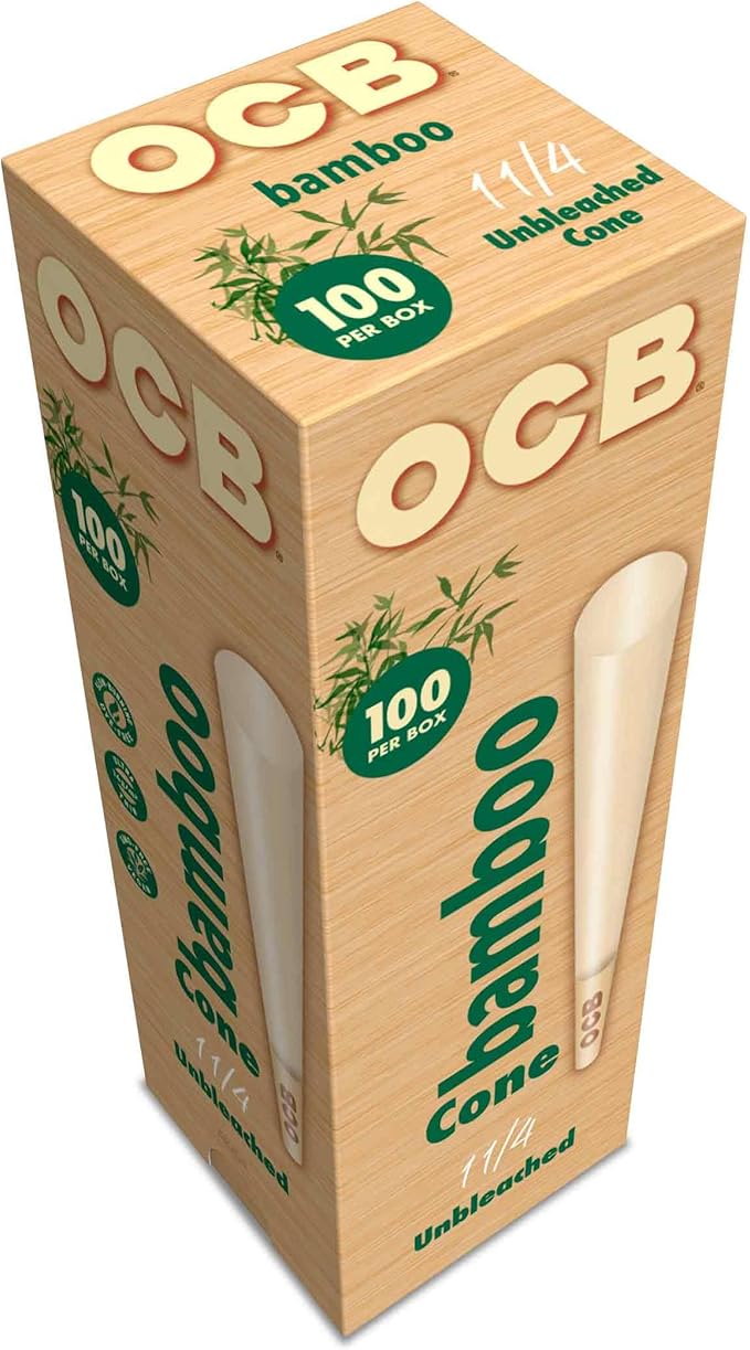 100pk Bamboo 1 1/4 Cones OCB