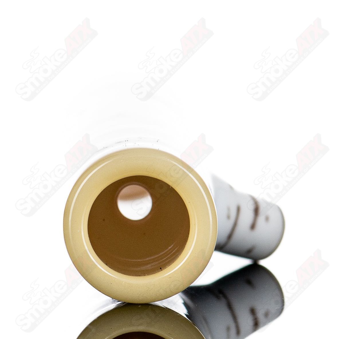 Stubby Birch Chillum Foster Glass - Smoke ATX