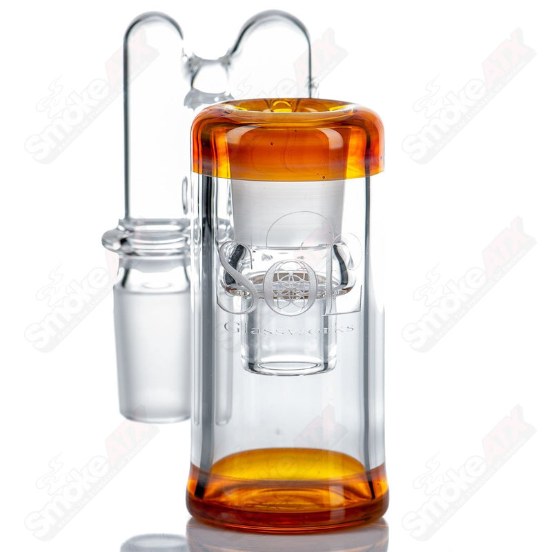 18mm (NS Yellow) Dry Catch by SOL Glassworks - Smoke ATX