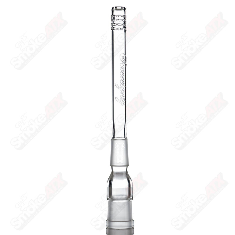 18/18mm 5"  Gridded Downstem Sovereignty Glass - Smoke ATX 