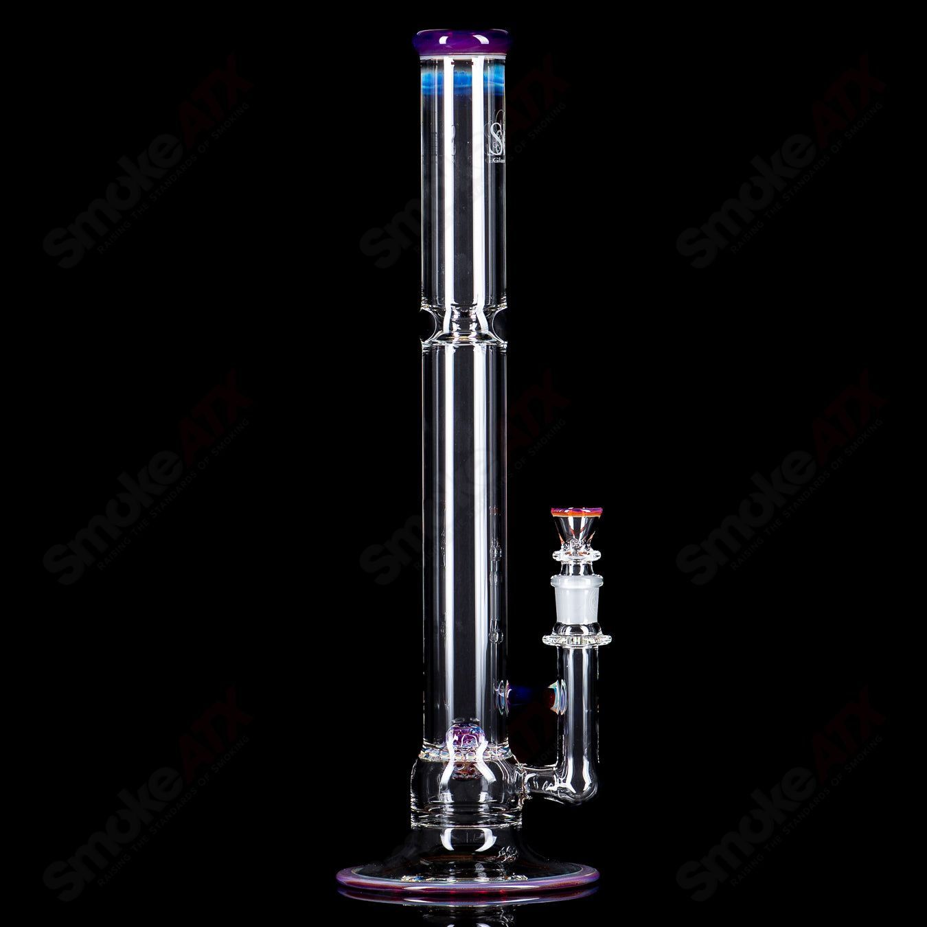 SOL-45 Lace Sphere (Amber Purple) SoL Glassworks - Smoke ATX