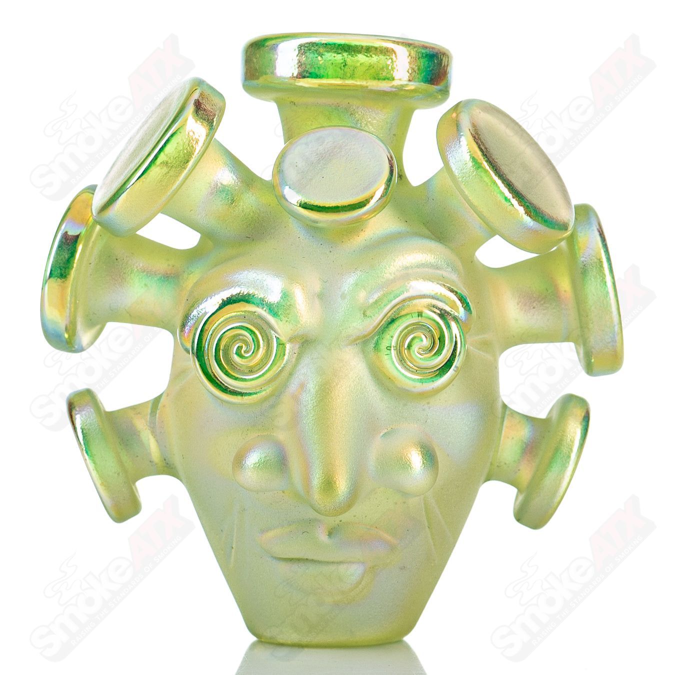 Sunset Slyme W/ Dichroic Spray Face Pendant Josh Mazet x Jmass - Smoke ATX