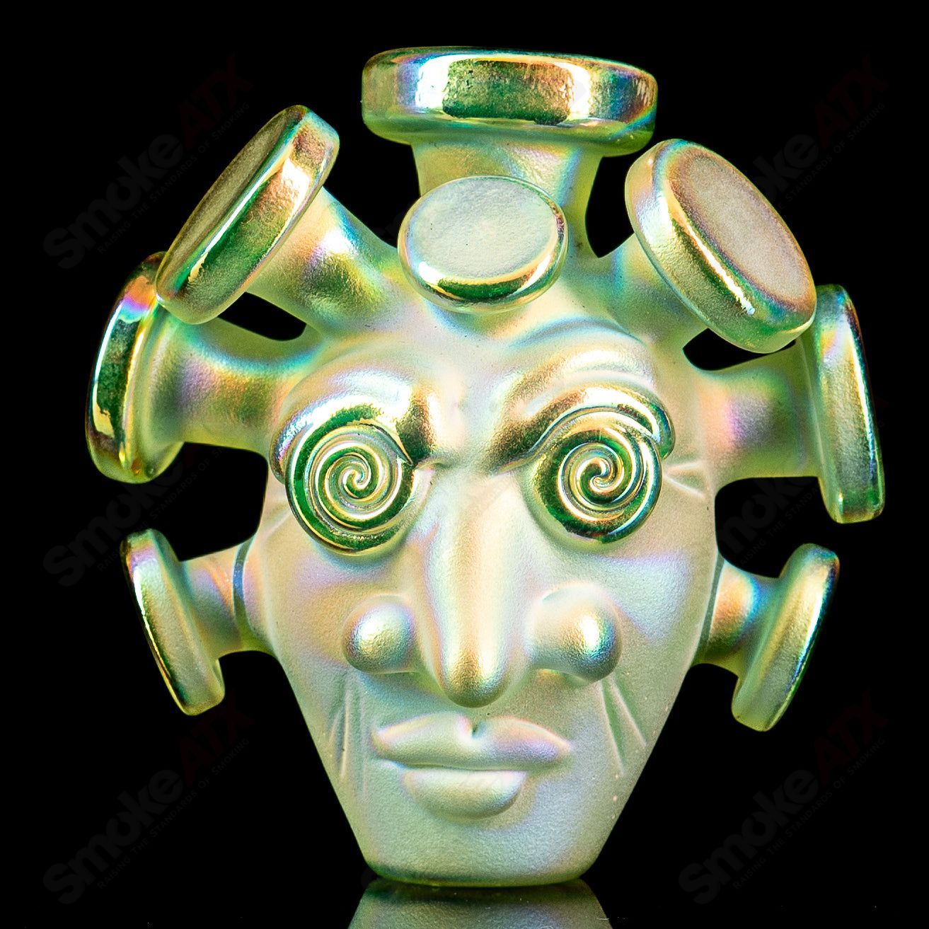 Sunset Slyme W/ Dichroic Spray Face Pendant Josh Mazet x Jmass - Smoke ATX