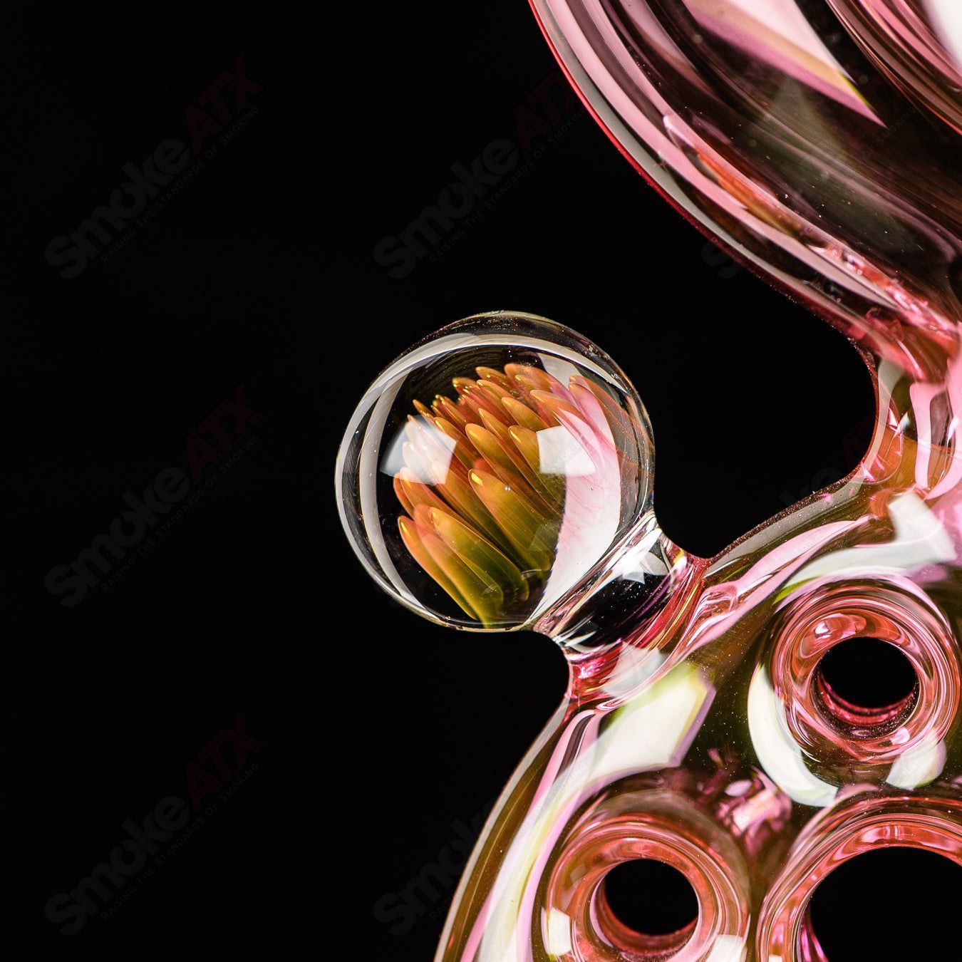 Swiss Perc 1 of 1 Gold Fume Full - size Side feeder Nate Dizzle Solo - Smoke ATX