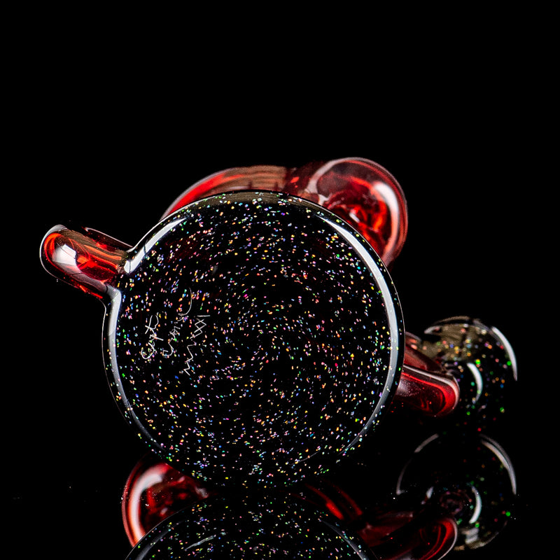 #1 Pomegranate & Black Crushed Opal Mini Recyler Captn Chronic
