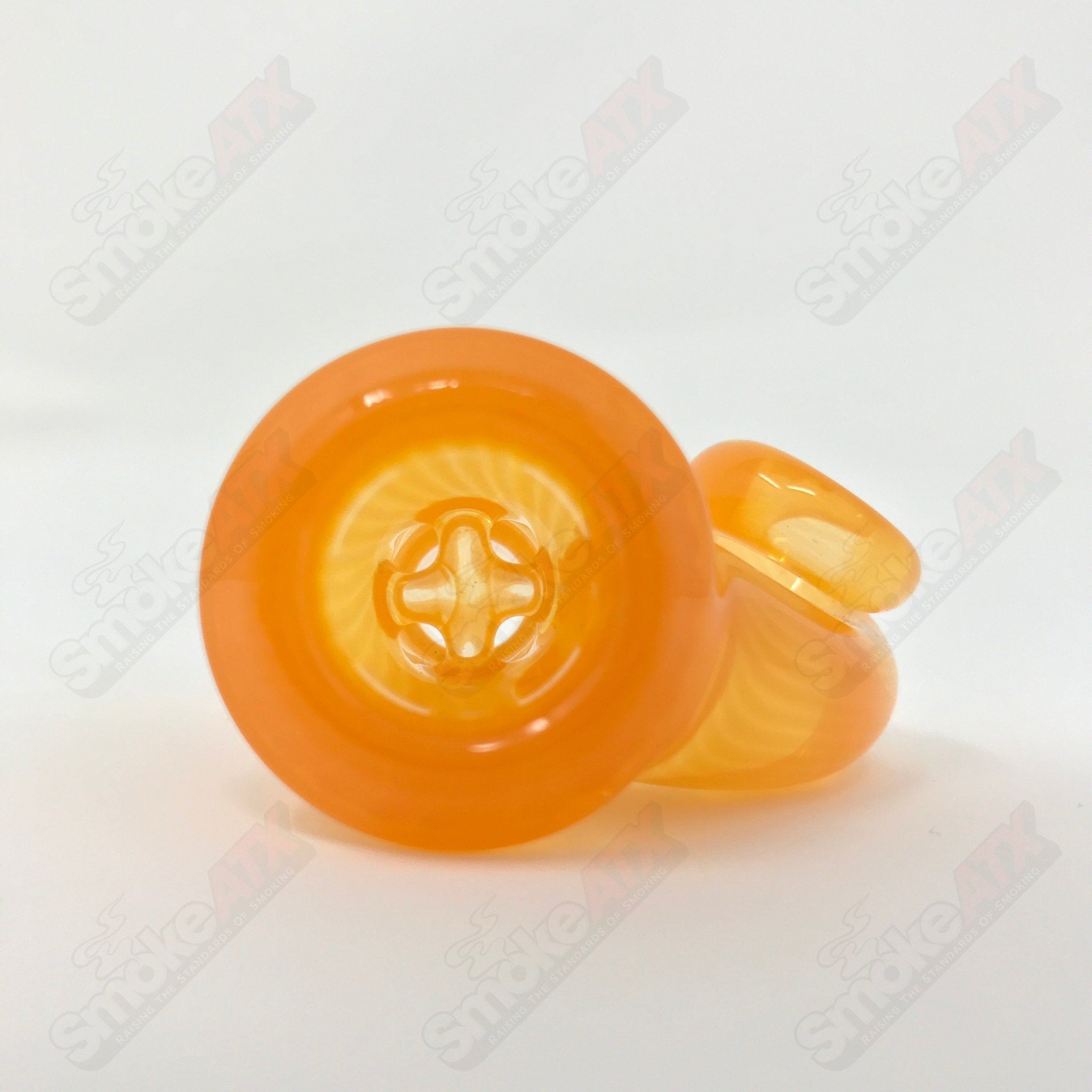 Tangie Black T Glass 18mm Fully Worked Slide - Smoke ATX