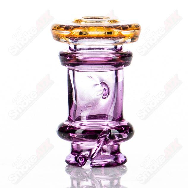 Gold Amethyst Puffco Pivot Mouthpiece by Gatez Glass - Smoke ATX 