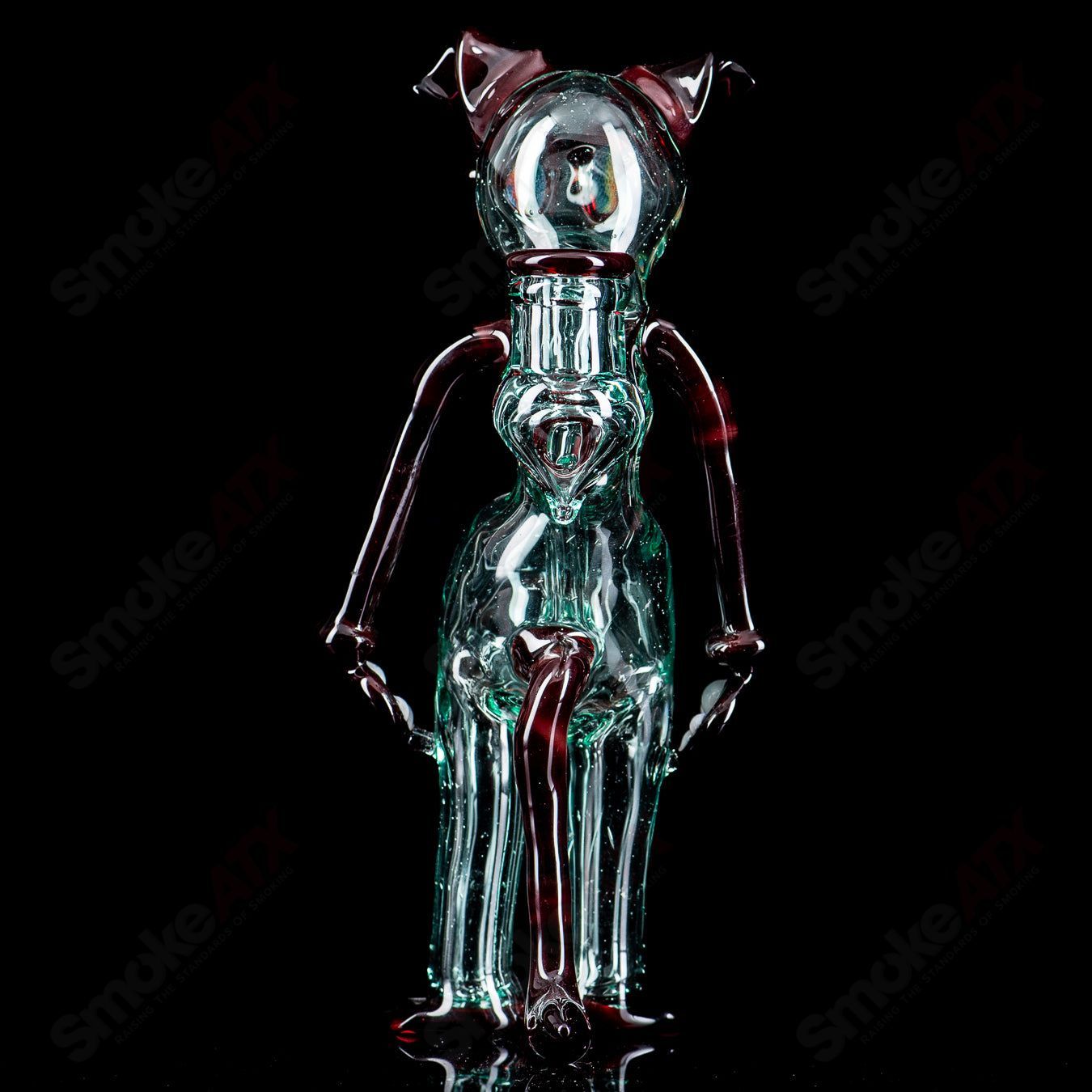 #2 Dog Rig Full Size Standing T-Tree  Glass - Smoke ATX 
