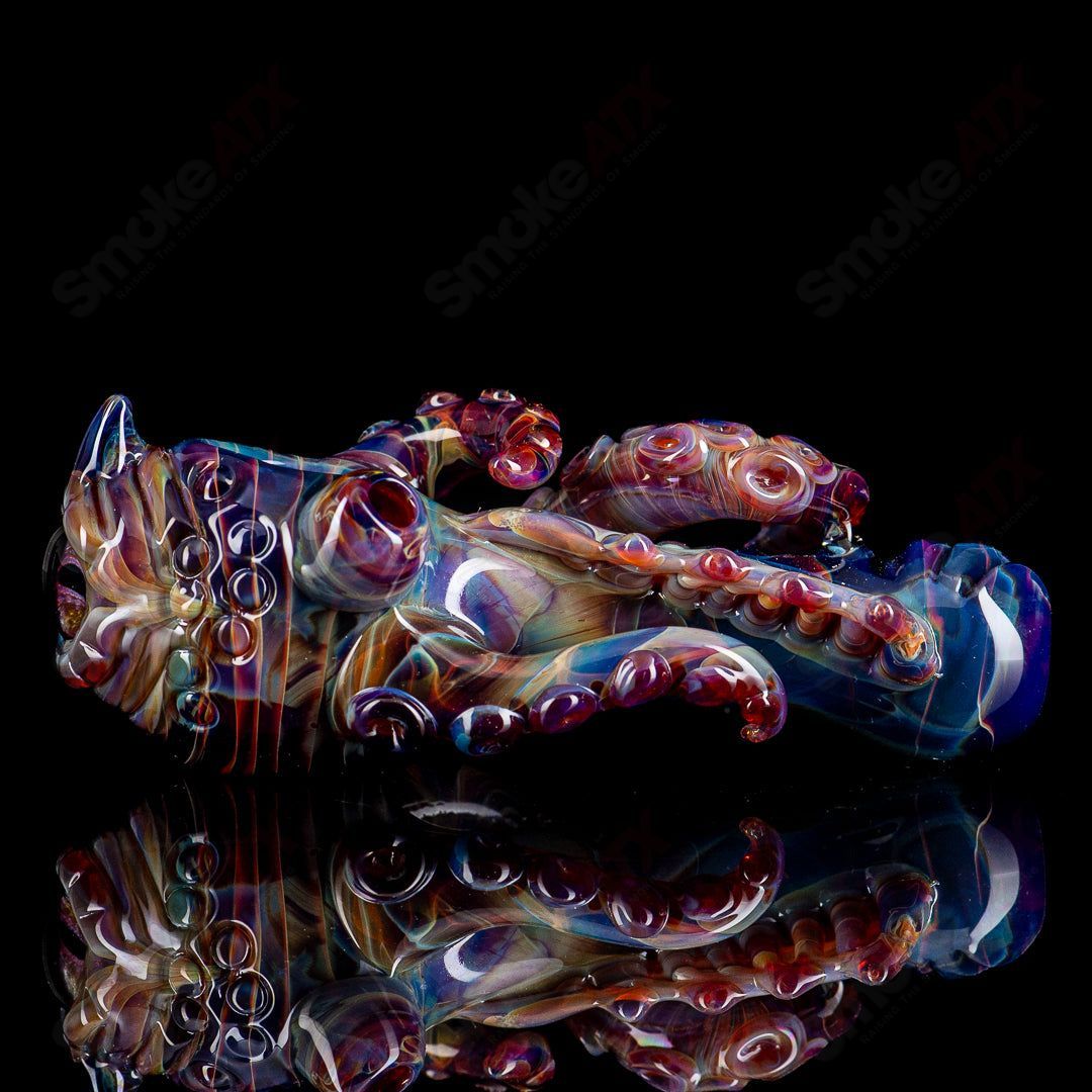 #4 Seamonster Spoon by Mako Glass - Smoke ATX 