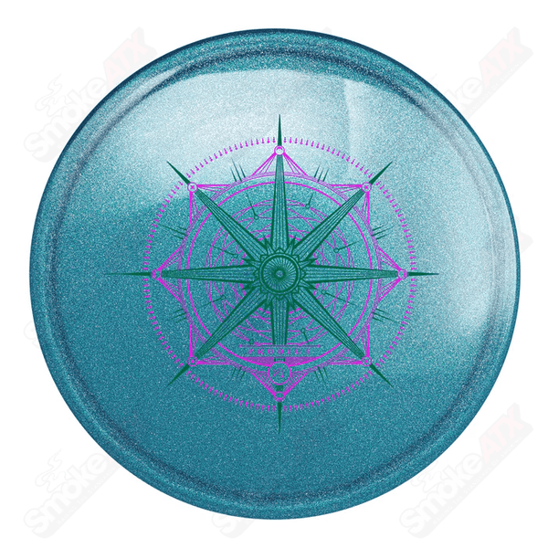 170-174g Blue A4 Approach Disc (Navigator Stamp) - 750 Glimmer Plastic Prodigy Disc - Smoke ATX 