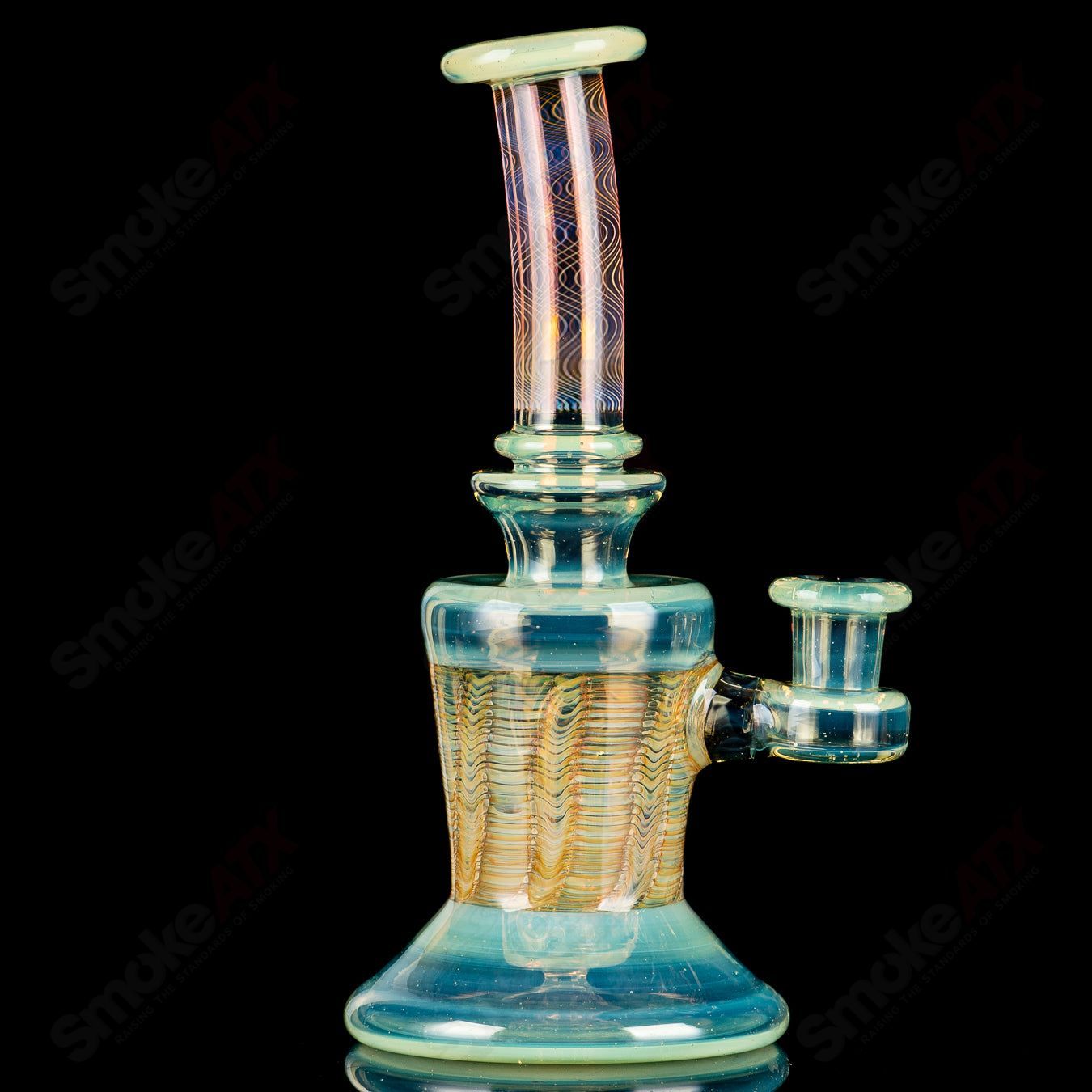 14mm Banger Hanger CFL Milky Yoshi/Custom Color Seth Jones - Smoke ATX