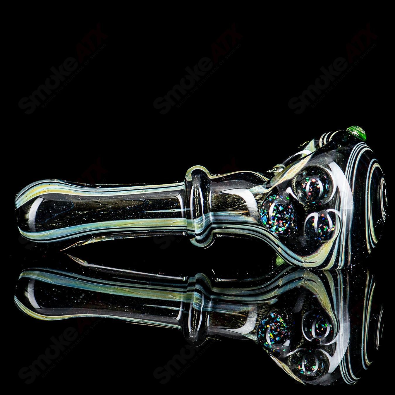 UV Black w Crushed Opal Spoon by JMass - Smoke ATX 
