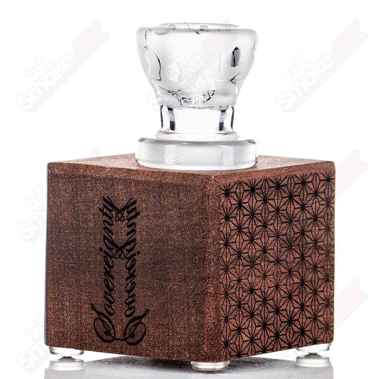 18mm frosted Hornless Slide BloodShed Sovereignty - Smoke ATX 