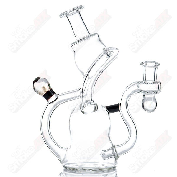 #2 NJR Faceted Spinner Recycler w/ Opal - Smoke ATX 