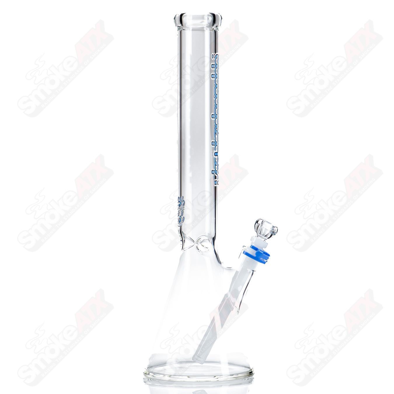 17" 5mm (Blue) Short Beaker Illadelph - Smoke ATX 