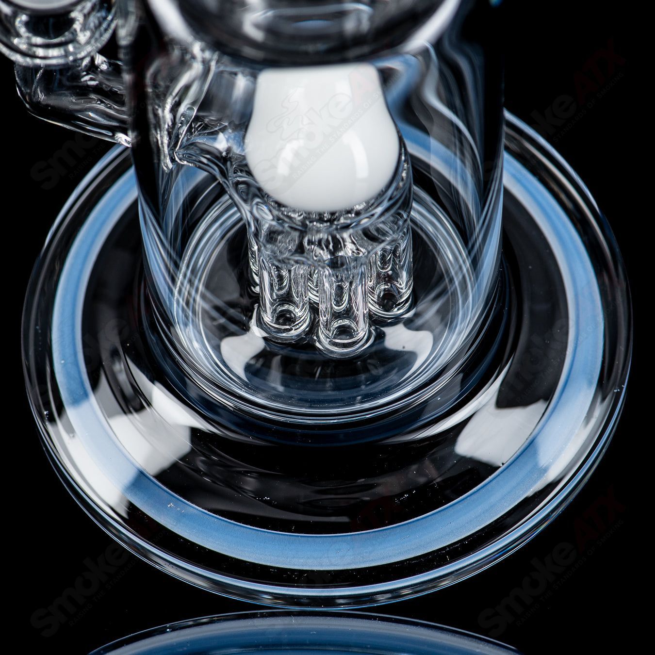 #3 14mm Mini Tree w Color Accent Toro Glass - Smoke ATX 