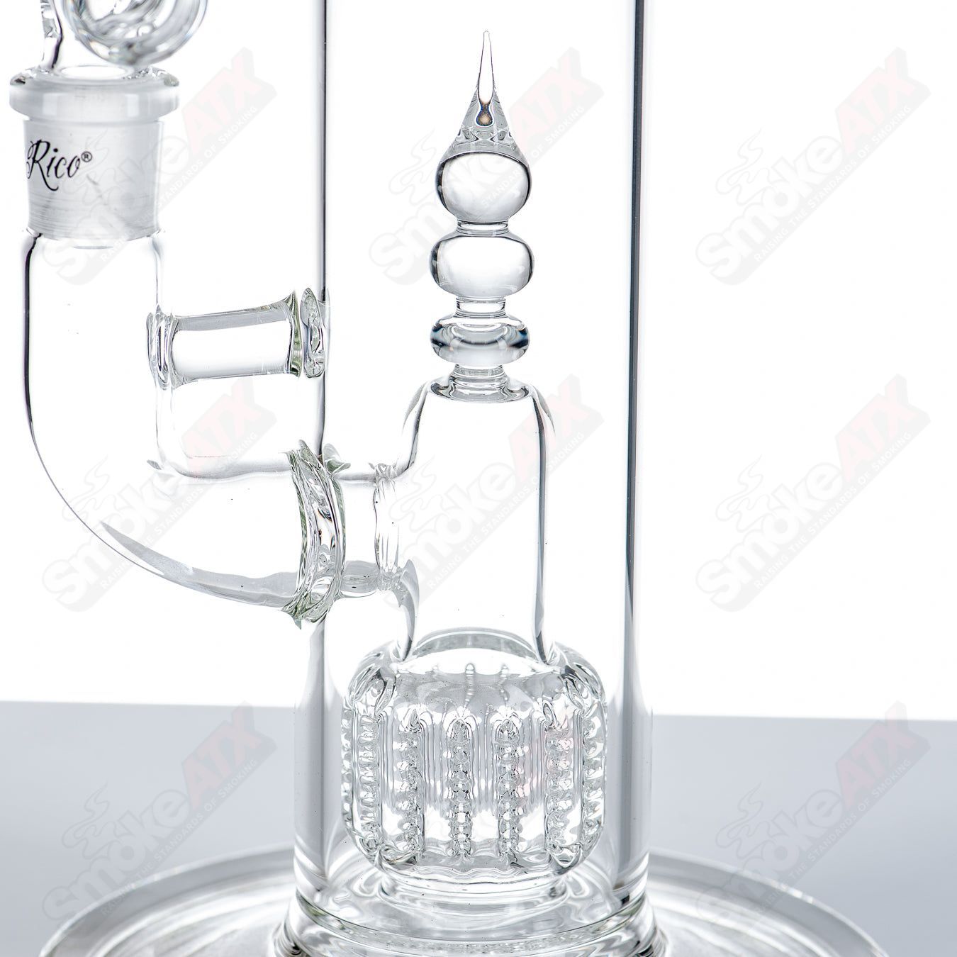 60mm Straight w/ Custom Apocoline Perc Dirty Rico - Smoke ATX 
