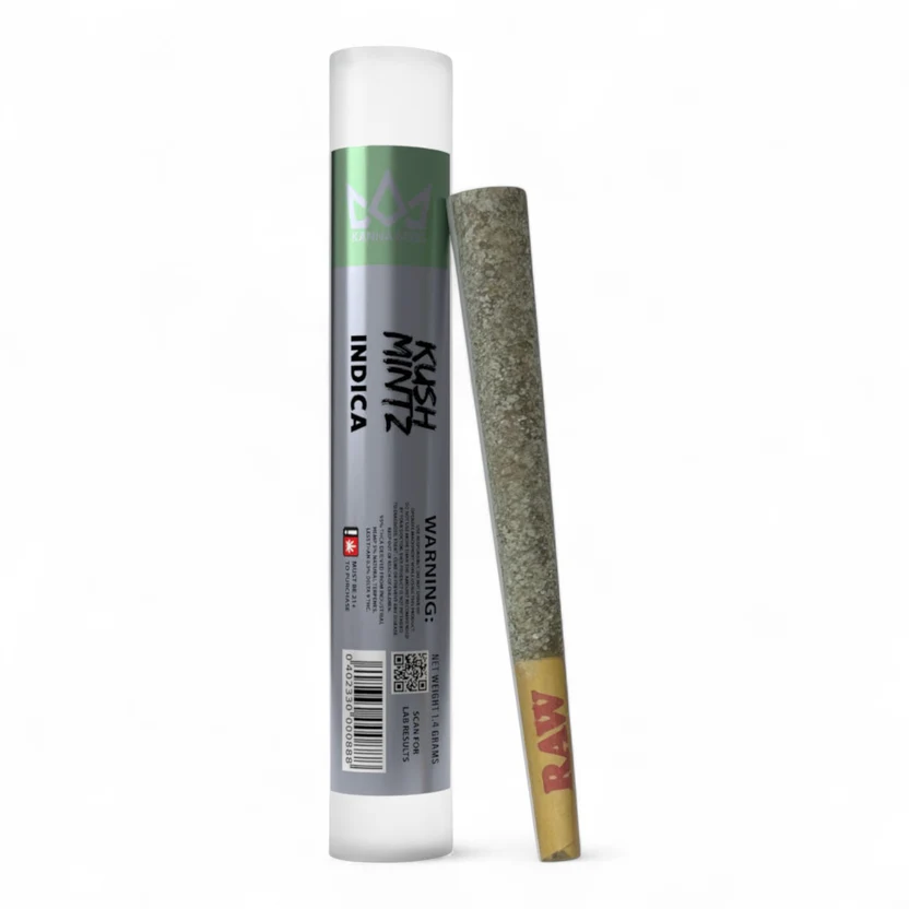 Kush Mintz Indica 1g THCa Pre-roll Kanna Boss - Smoke ATX 