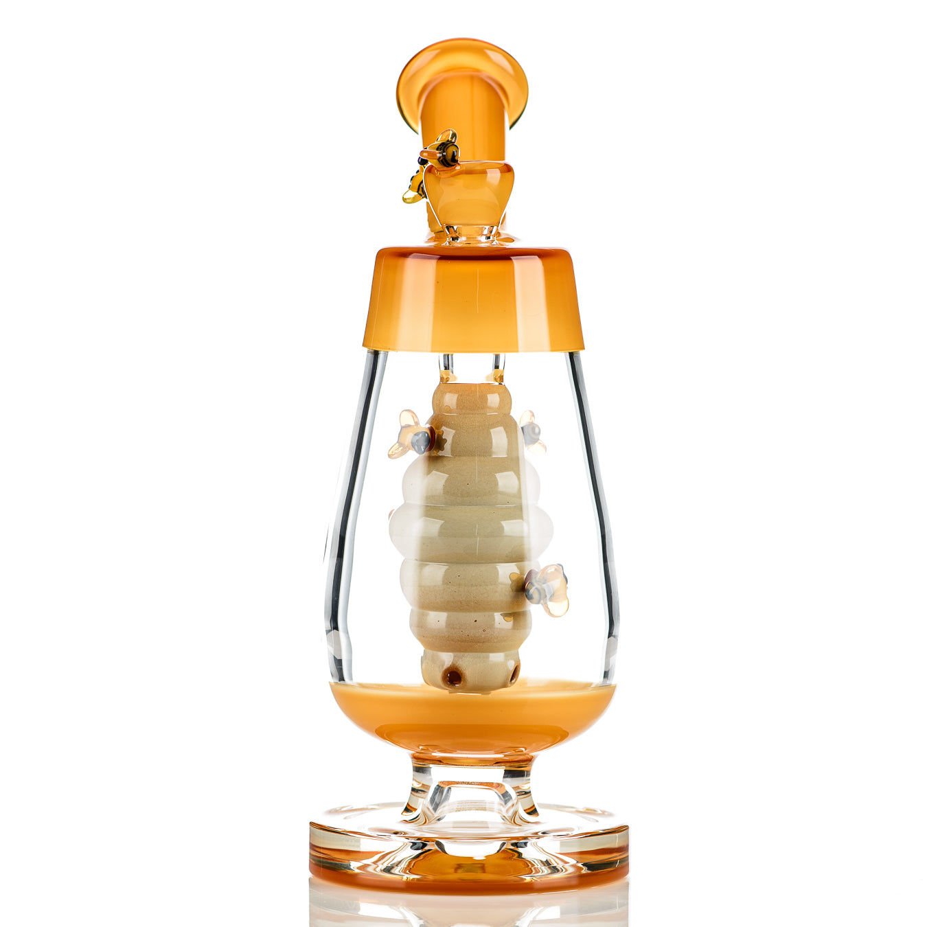 Honey Bubbler with Flower Bowl Joe P Glass