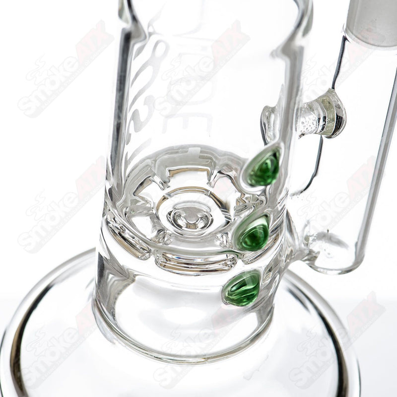 9.5" 44mm Color Dot Ratchet Rig (Green) AMGC - Smoke ATX