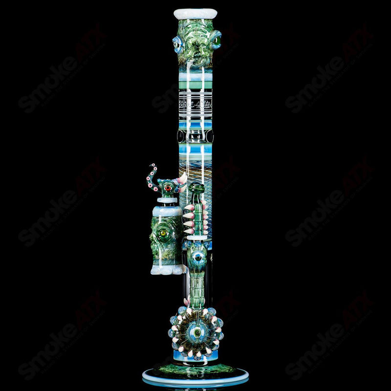 SoL-45 Lace Sphere & Dry Catcher Set by Salt x SoL Glassworks - Smoke ATX 