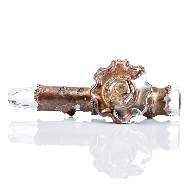 Electroformed Gear Chillum with Rugged Accents by Zack P x Snic