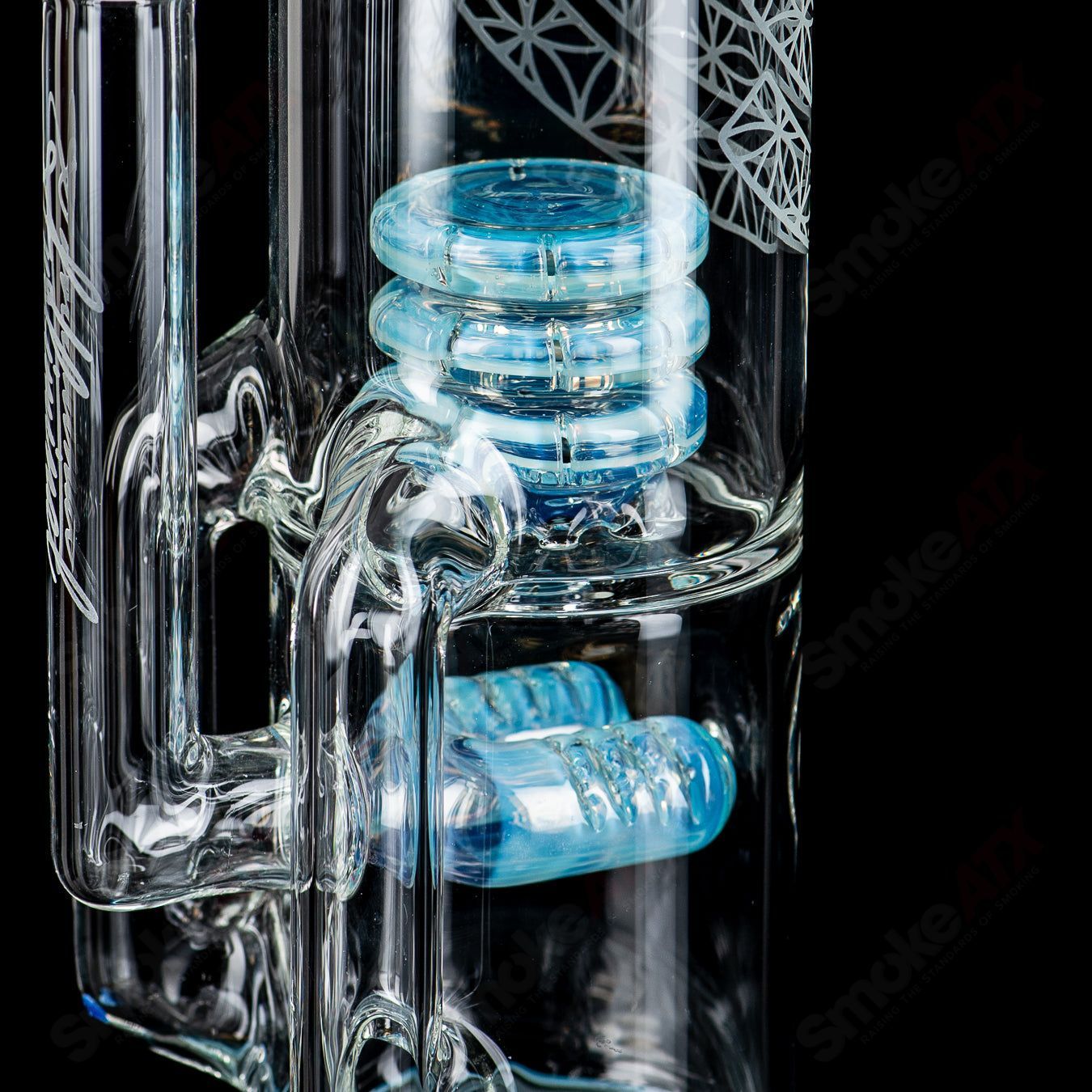 (Marina) 2x2 Fusion Perc Tube by Subliminal Glass