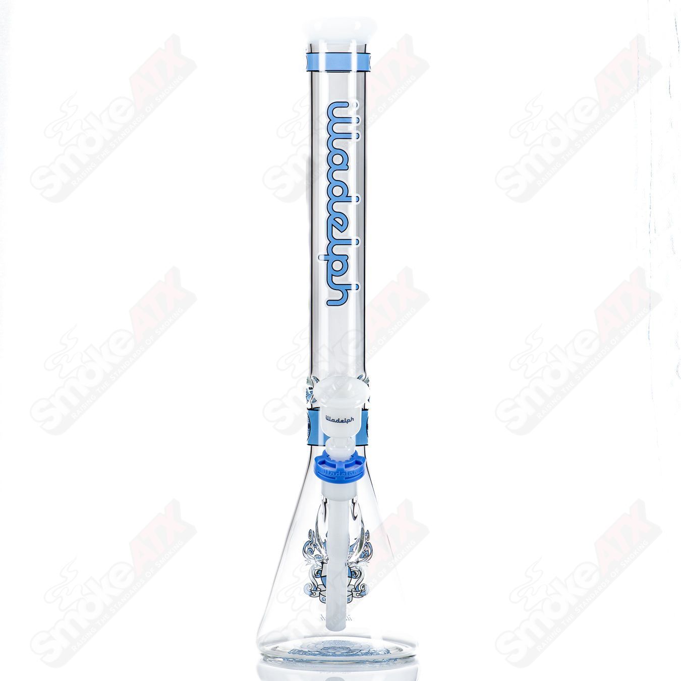 19" (Blue) Signature Series Medium Beaker Illadelph - Smoke ATX 