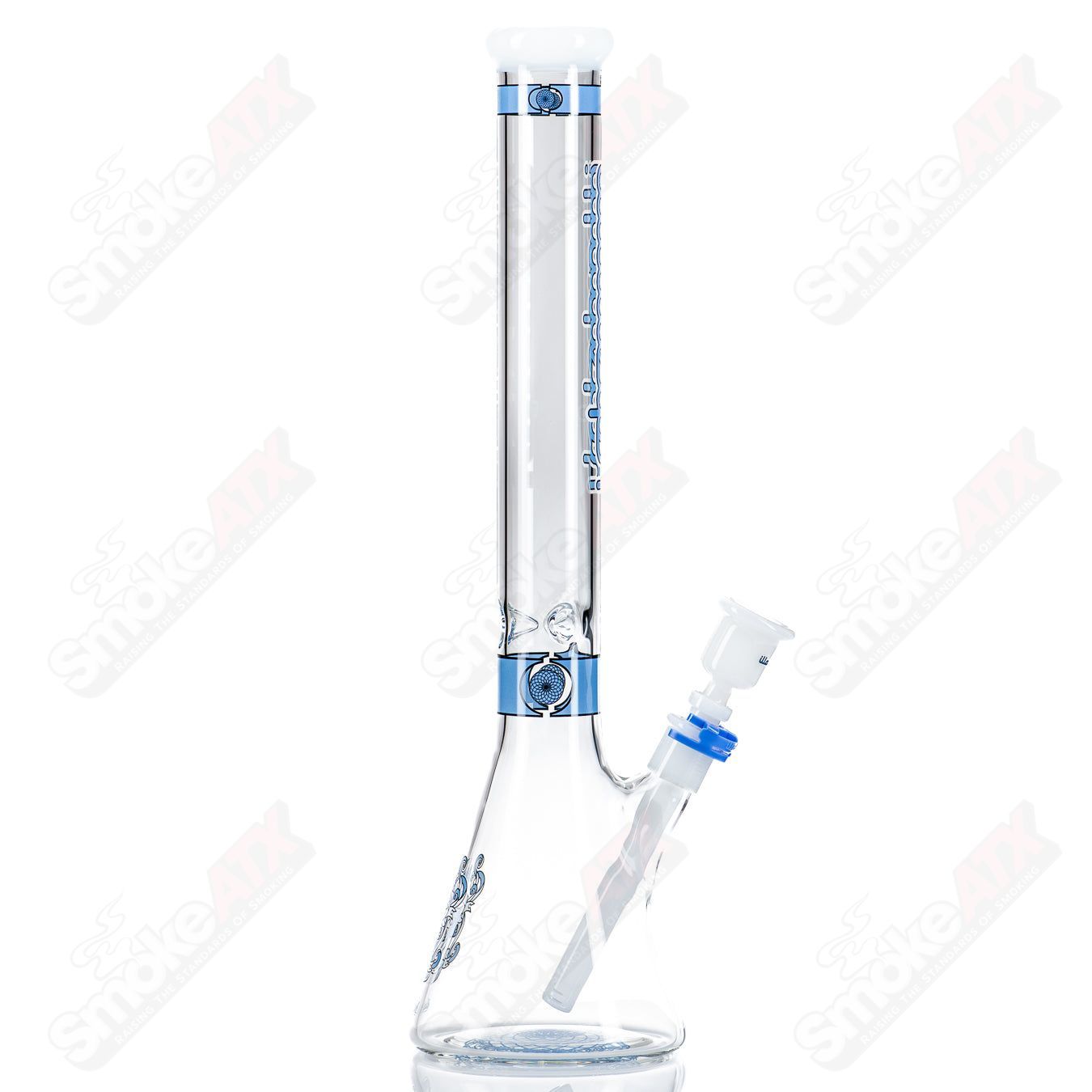 19" (Blue) Signature Series Medium Beaker Illadelph - Smoke ATX 