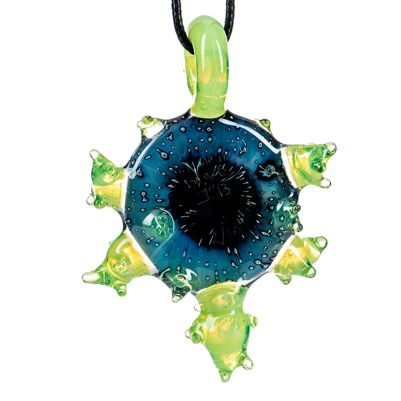 Slime In Space Pendant (Signed II'13 2/10) by Gemini Glass - Smoke ATX 