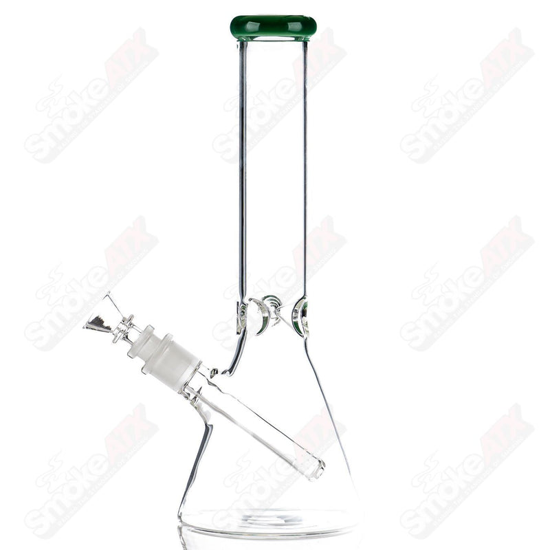 12in Jade Accent Showerhead Beaker Diamond Glass - Smoke ATX