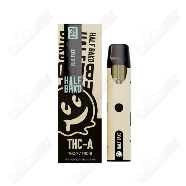 3000mg Blue Face Hybrid Disposable THCA Half Bakd - Smoke ATX 