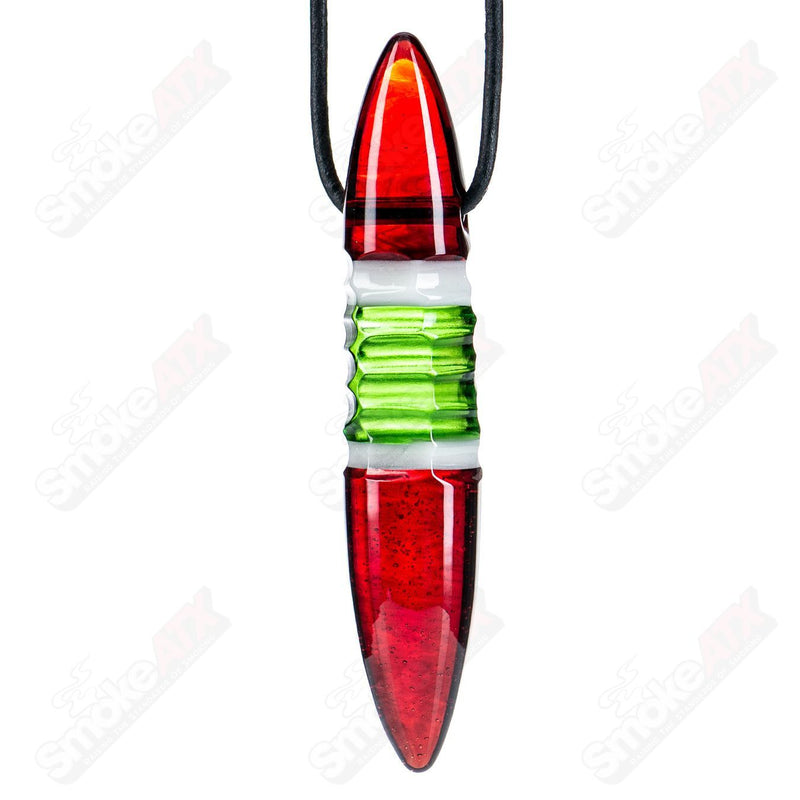 Red/White/Green Pendant Carver B - Smoke ATX 