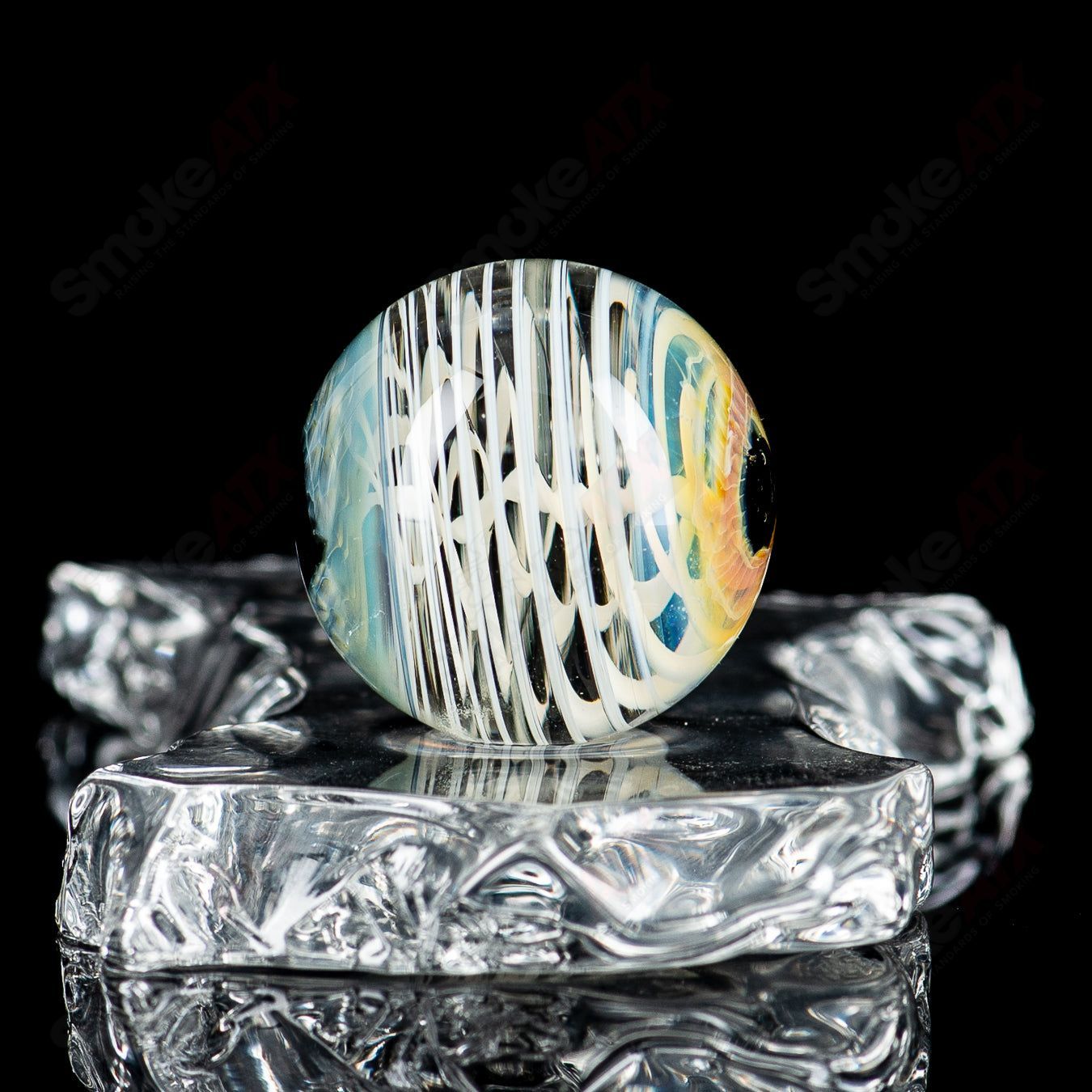 #1 Skull Eye Mili Top Mib Indo Glass - Smoke ATX 