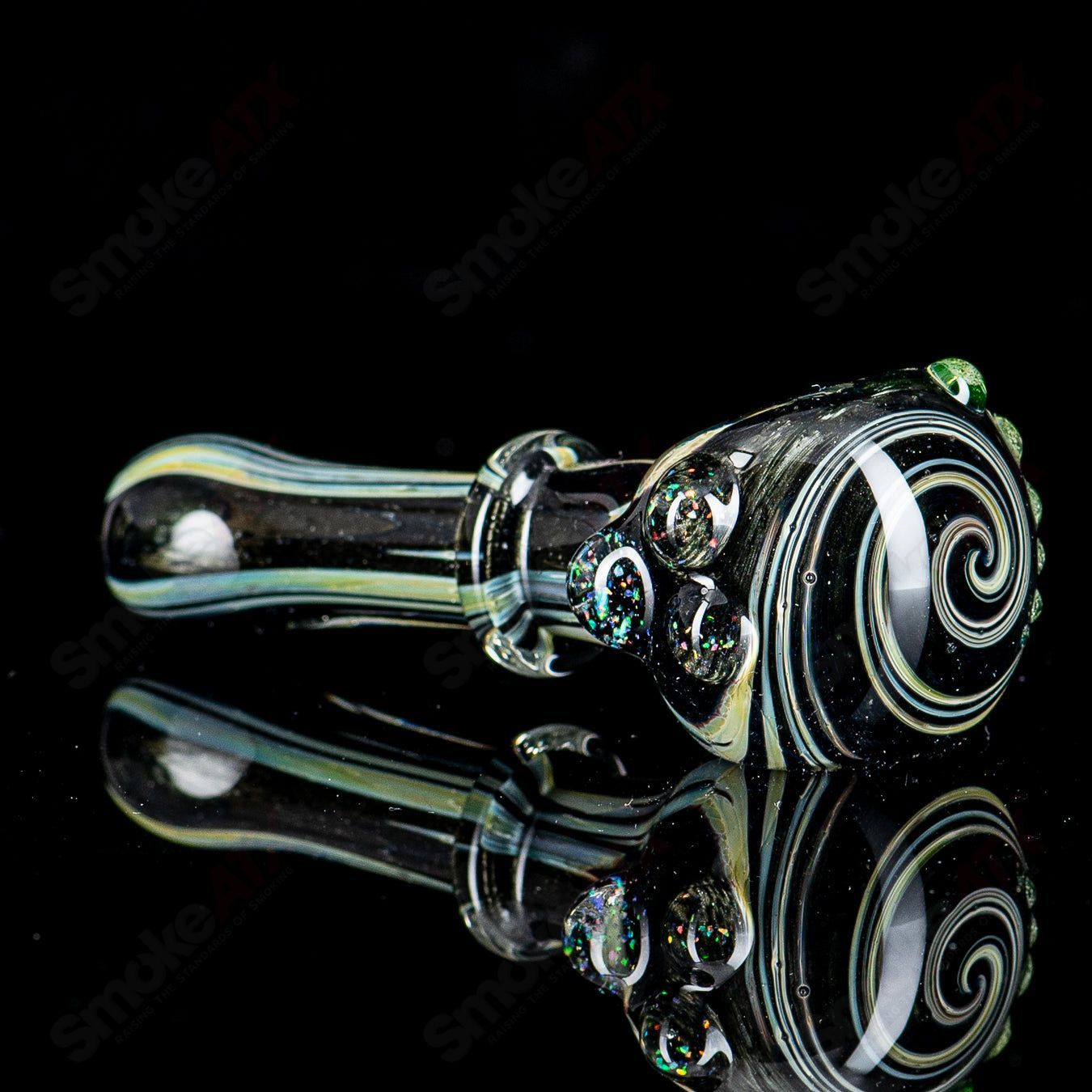 UV Black w Crushed Opal Spoon by JMass - Smoke ATX