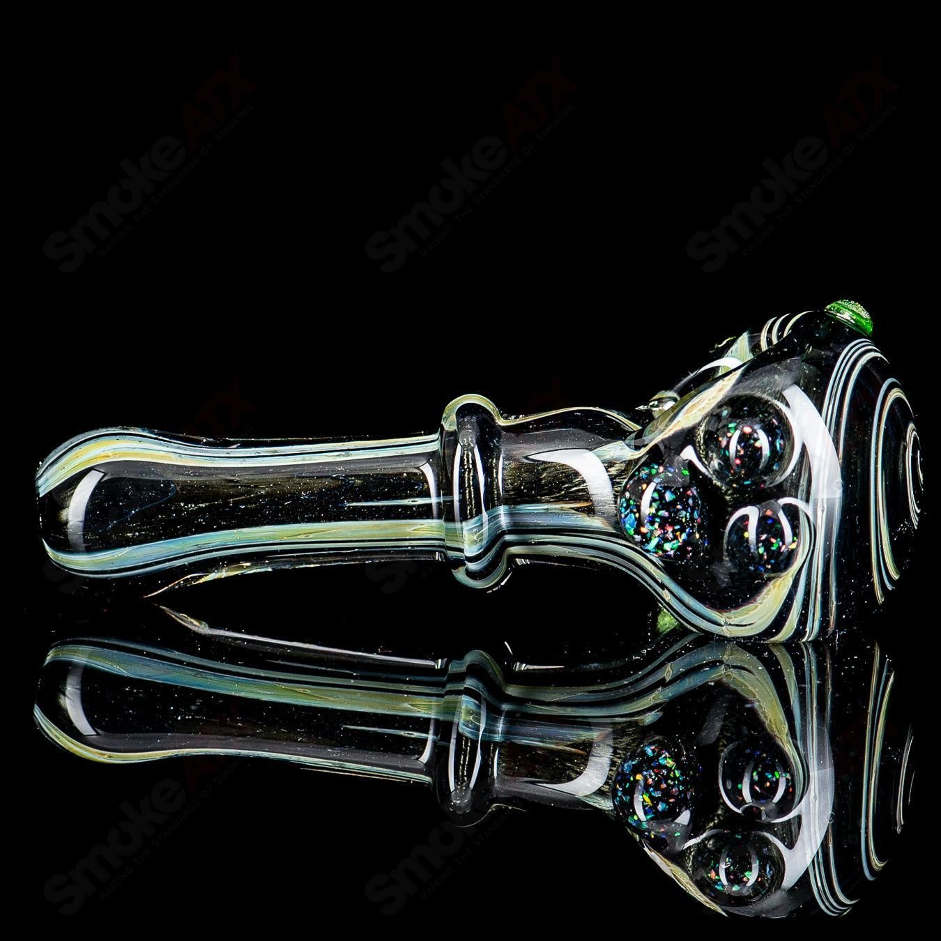 UV Black w Crushed Opal Spoon by JMass - Smoke ATX