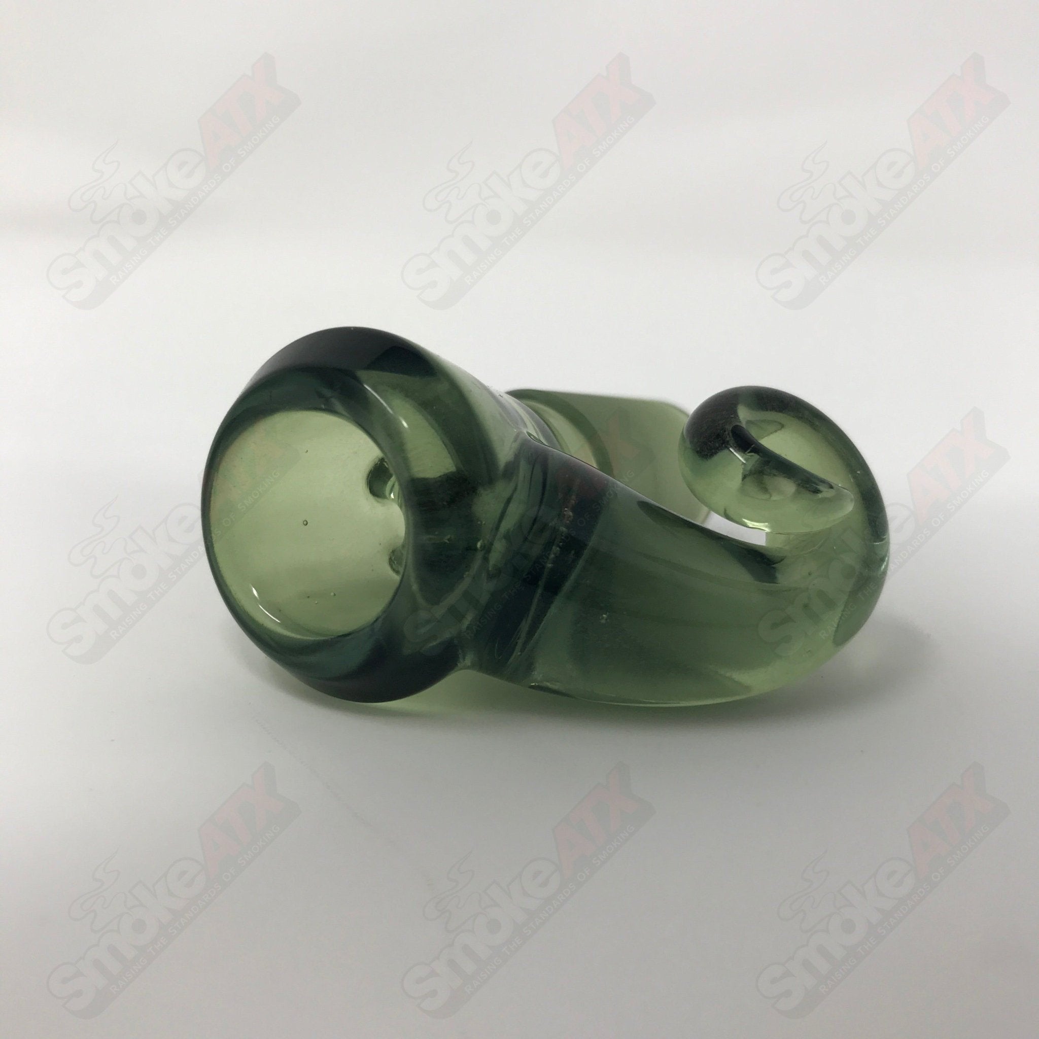 UV CFL Iced Potion Black T Glass 18mm Fully Worked Slide - Smoke ATX