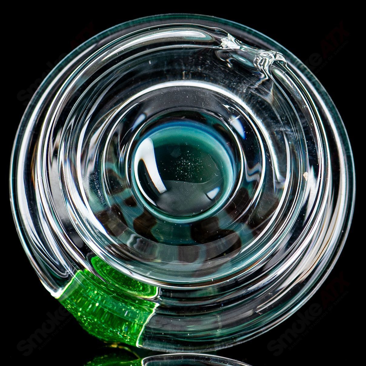 UV Chromium/Electrum Clear Bottom Puffco Dry Top Indo x Geoff Made - Smoke ATX